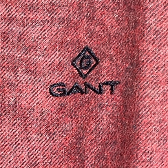 Gant Light Maroon 100% Cotton Button Down Long Sleeve Collared Shirt - Size XL - Picture 7 of 11